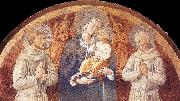 GOZZOLI, Benozzo Madonna and Child between St Francis and St Bernardine of Siena dfg oil painting picture wholesale